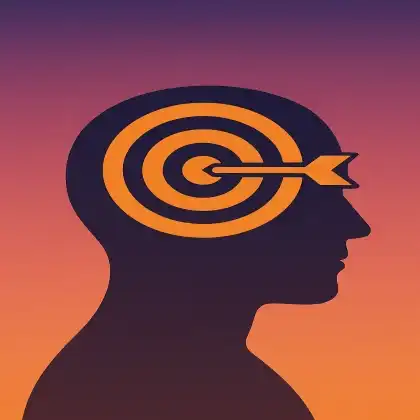 Illustration highlighting focus and productivity — reminder that being more productive starts with mental clarity and structured habits