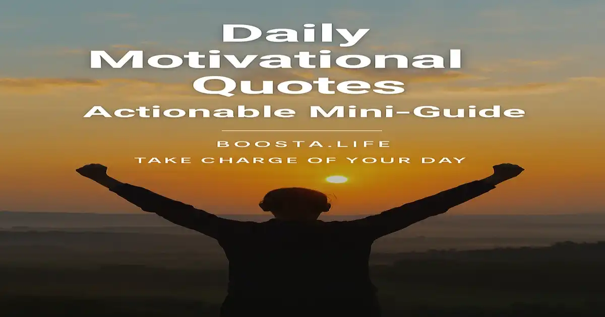 Daily Motivational Quotes Mini Guide preview – 16:9 cover image