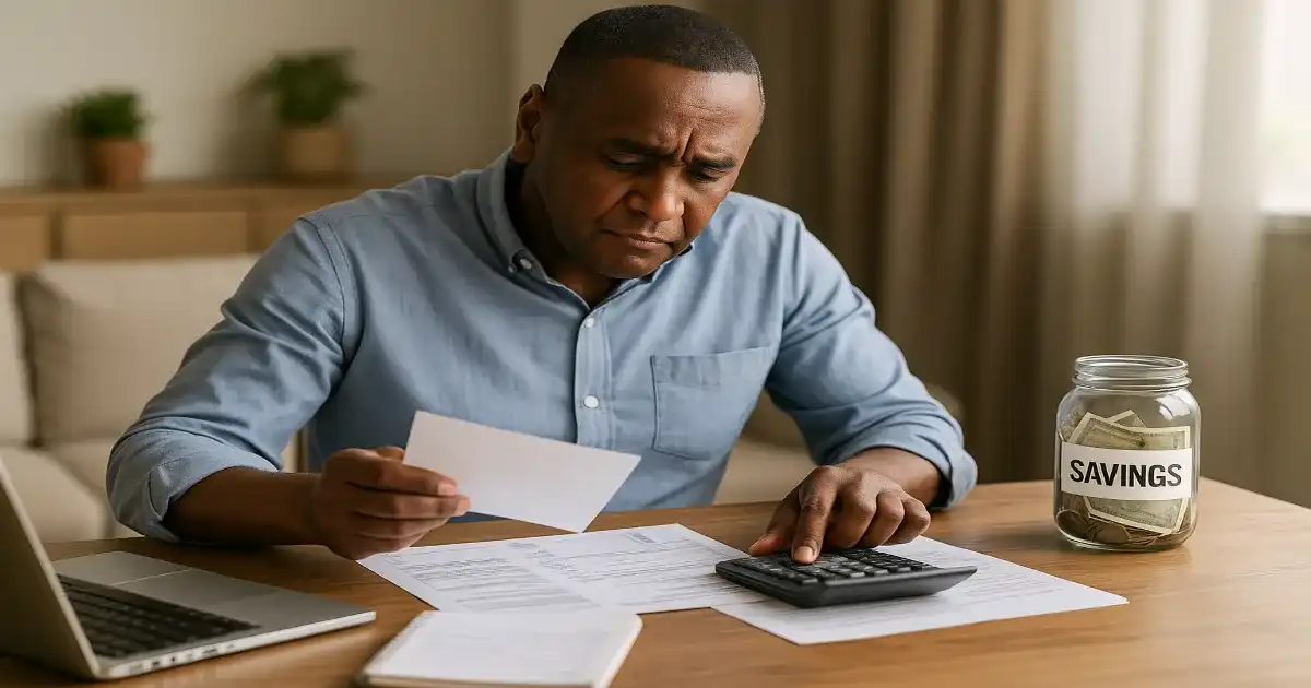 Financial Insecurity: Steps to Build Lasting Stability and Confidence cover illustration with calm gradient background