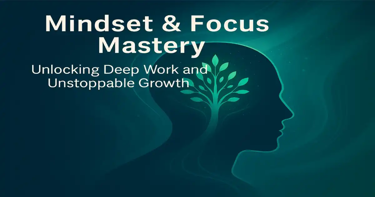 Book cover illustration for Mindset & Focus Mastery mini book from Boosta.life