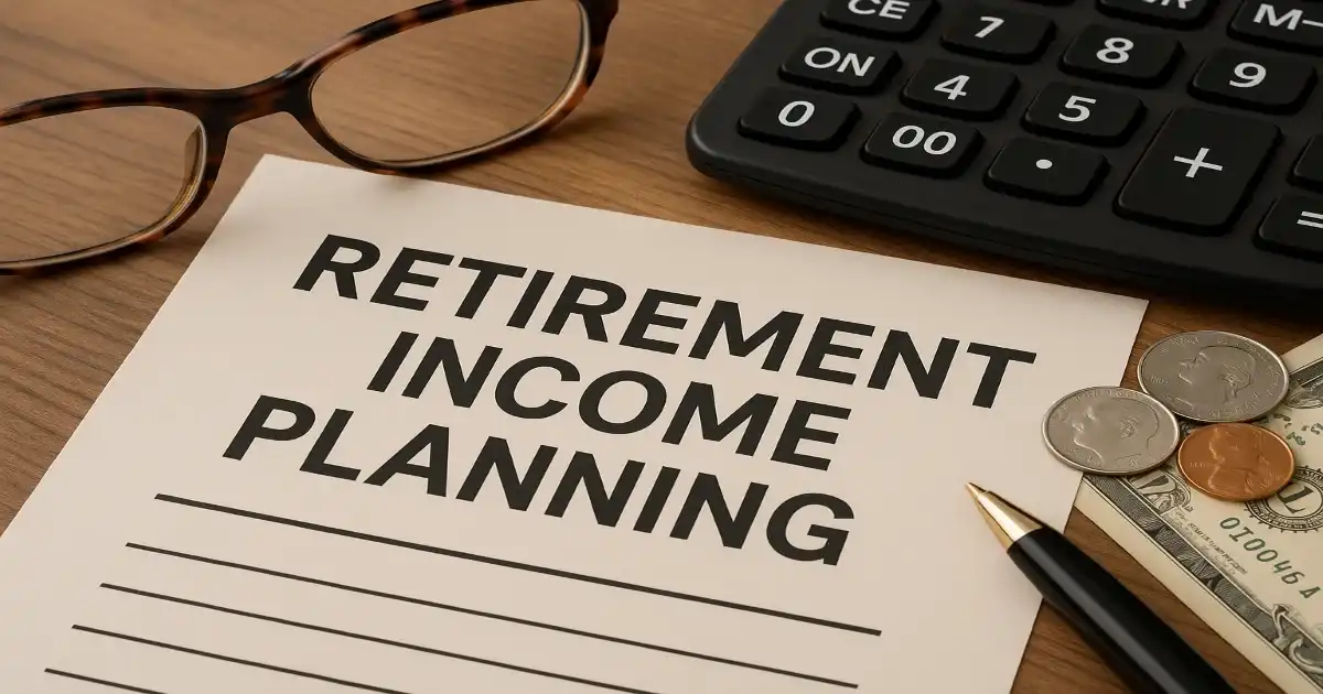 Wide rectangular preview of the Retirement Income Planning sheet.