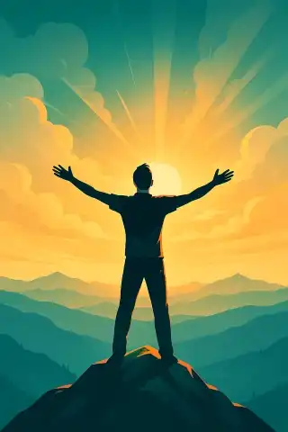 Person progressing step by step — a metaphor for daily self-improvement