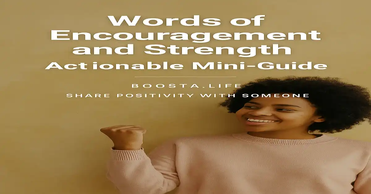 Words of Encouragement and Strength Mini Guide preview – 16:9 cover image